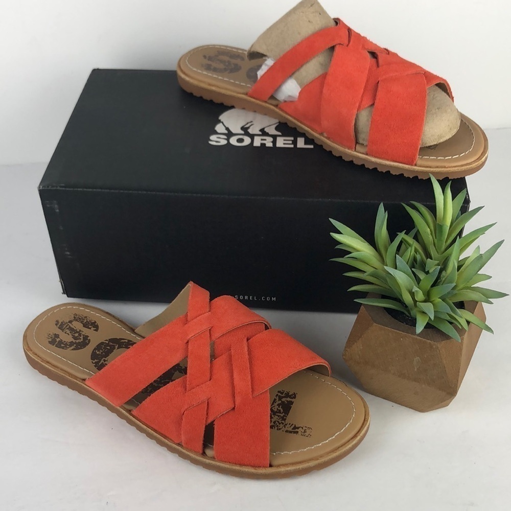NEW Sorel Ella Strappy Flip Flop Slides Sandals